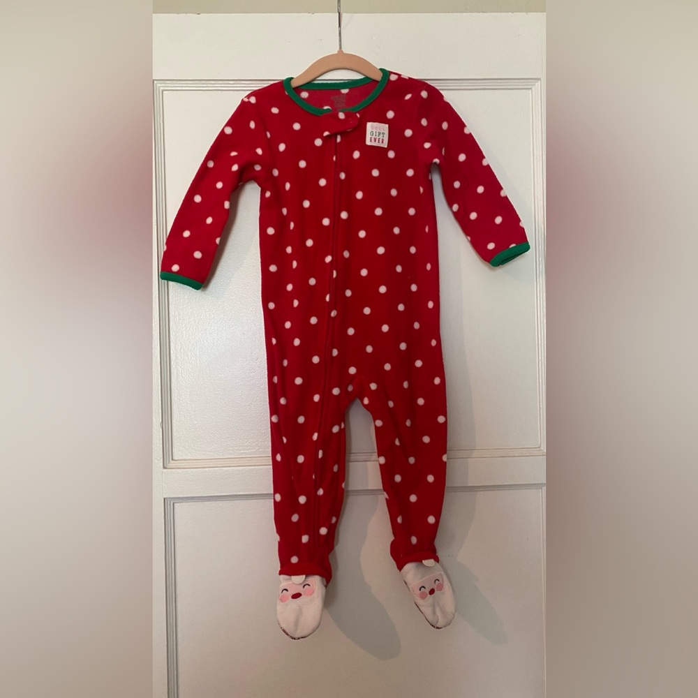 Carter’s Just One You “Best Gift Ever” Footed Fleece Pajamas 18M